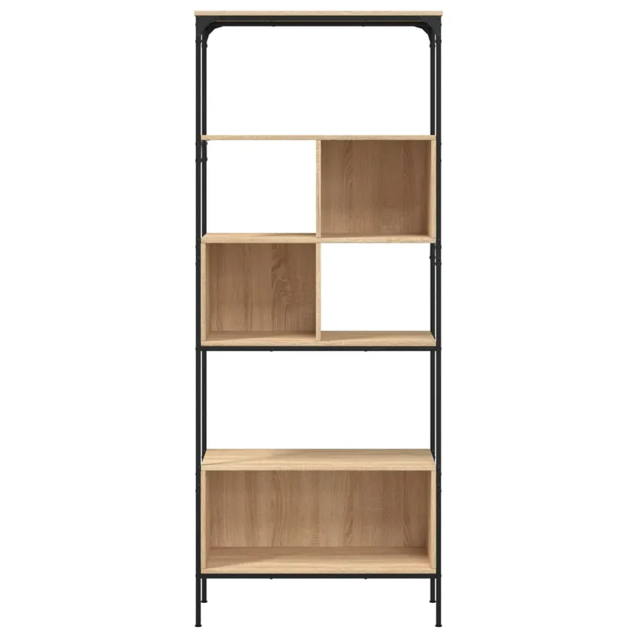 Bibliothèque 5 niveaux chêne sonoma 76x33x188,5 cm - 5