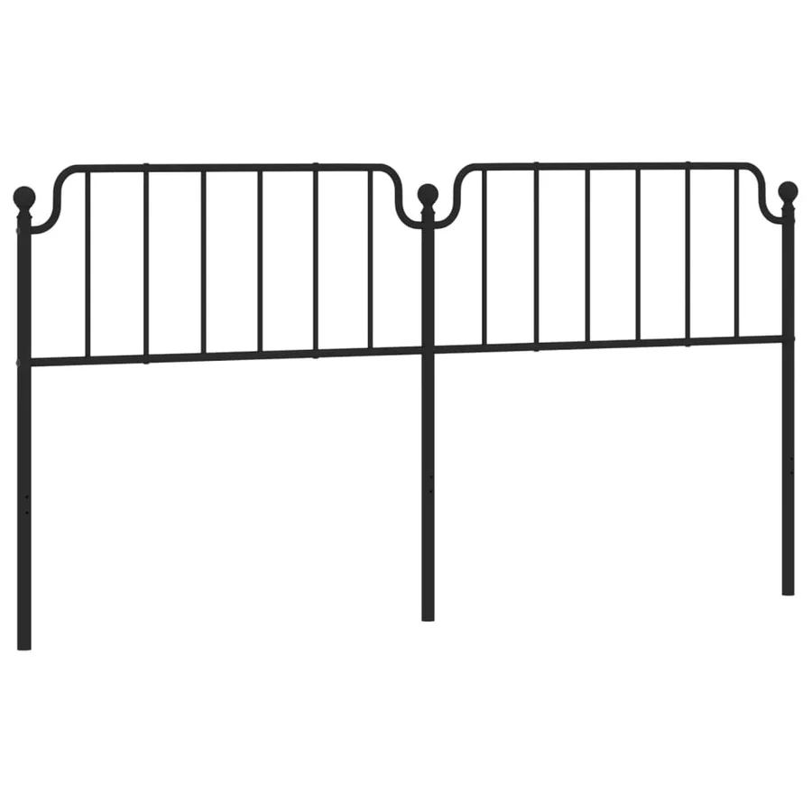 Tête de lit de remplacement métal noir 200 cm - 2