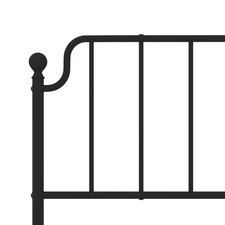 Tête de lit de remplacement métal noir 200 cm - 5