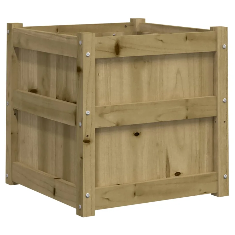Jardinière 50x50x50 cm bois de pin imprégné - 7
