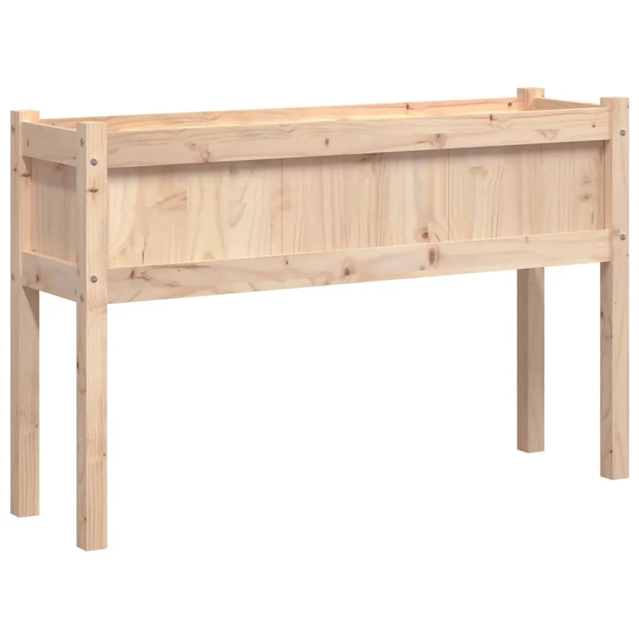 Jardinières 2 pcs avec pieds bois de pin massif - 4