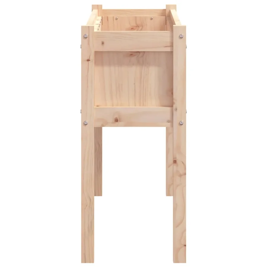 Jardinières 2 pcs avec pieds bois de pin massif - 6