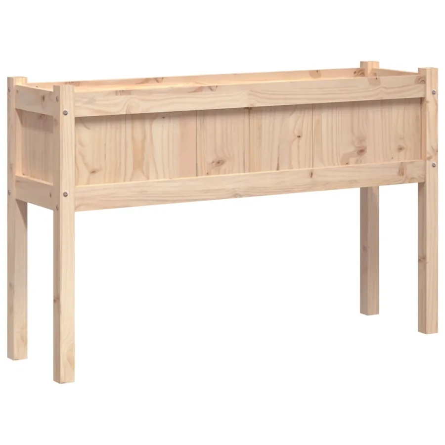 Jardinières 2 pcs avec pieds bois de pin massif - 7