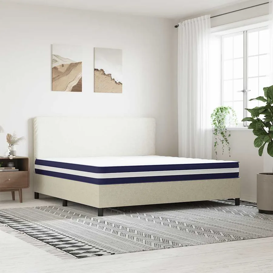 Matelas à ressorts ensachés dureté moyenne 200x200 cm - 2