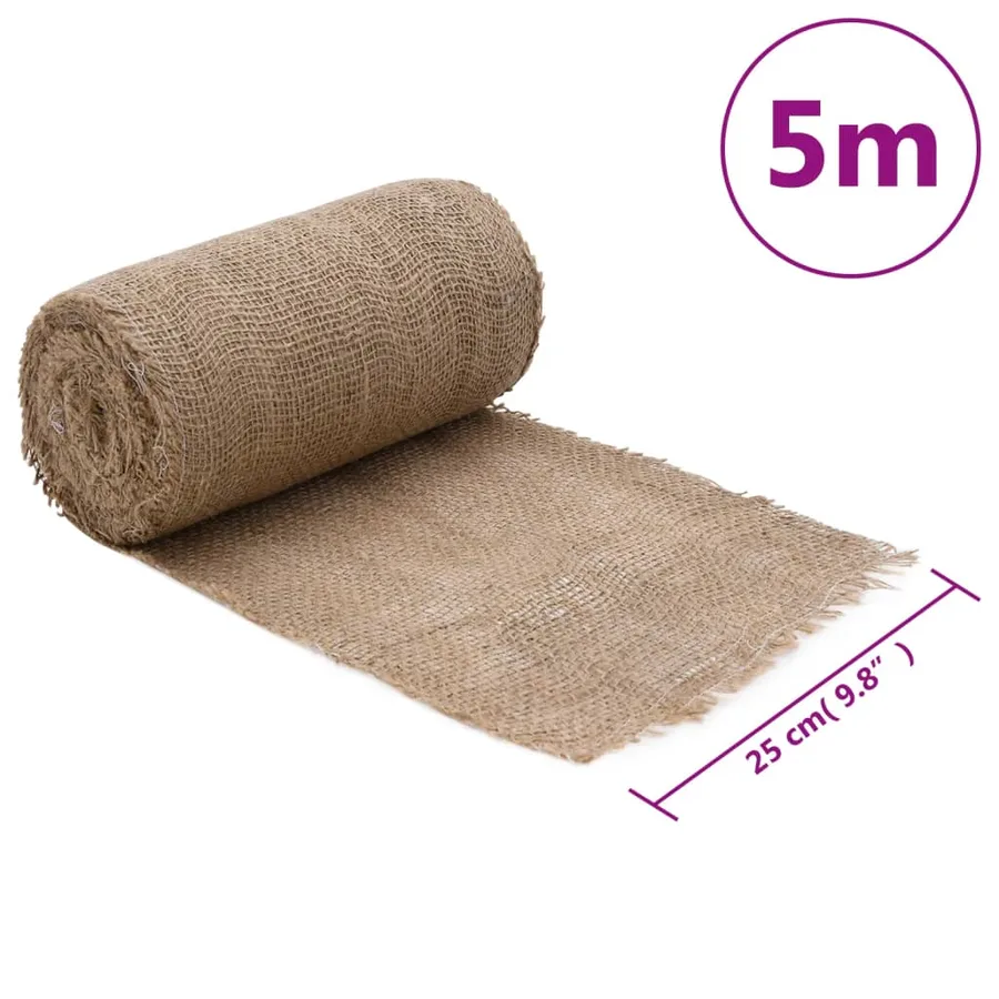 Rouleau de jute 0,25x5 m 100 % jute 200 g/m² - 7