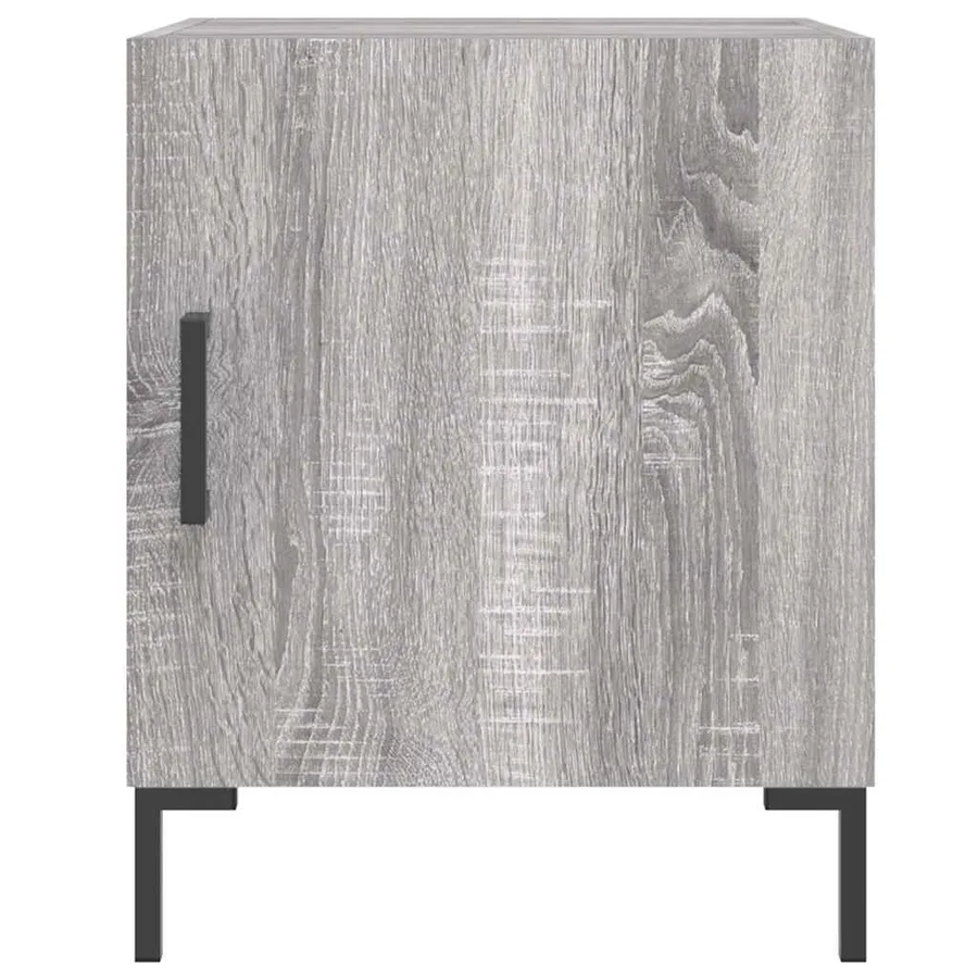 Tables de chevet 2 pcs sonoma gris 40x40x50cm bois d'ingénierie - 4