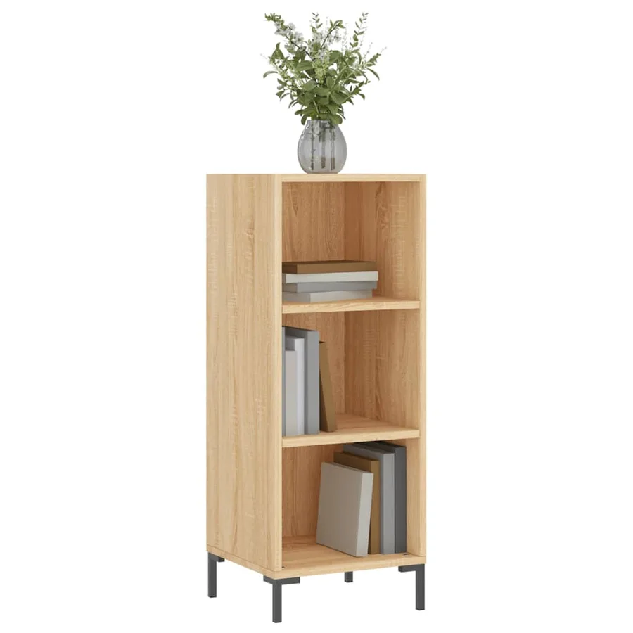 Buffet chêne sonoma 34,5x32,5x90 cm bois d'ingénierie - 3