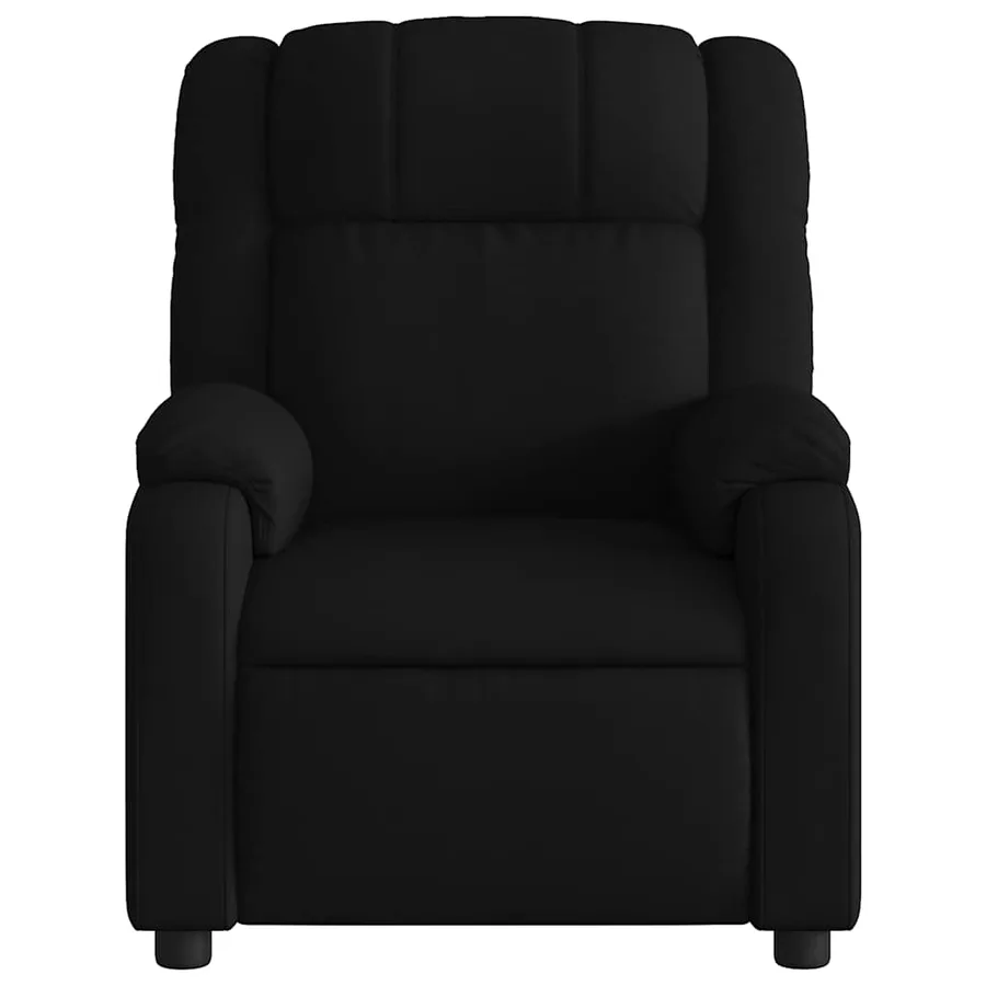 Fauteuil de massage inclinable noir tissu - 7