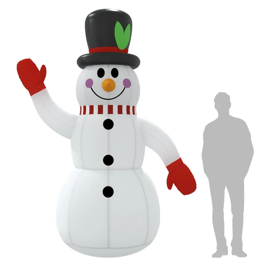 Bonhomme de neige gonflable avec LED 300 cm - 11