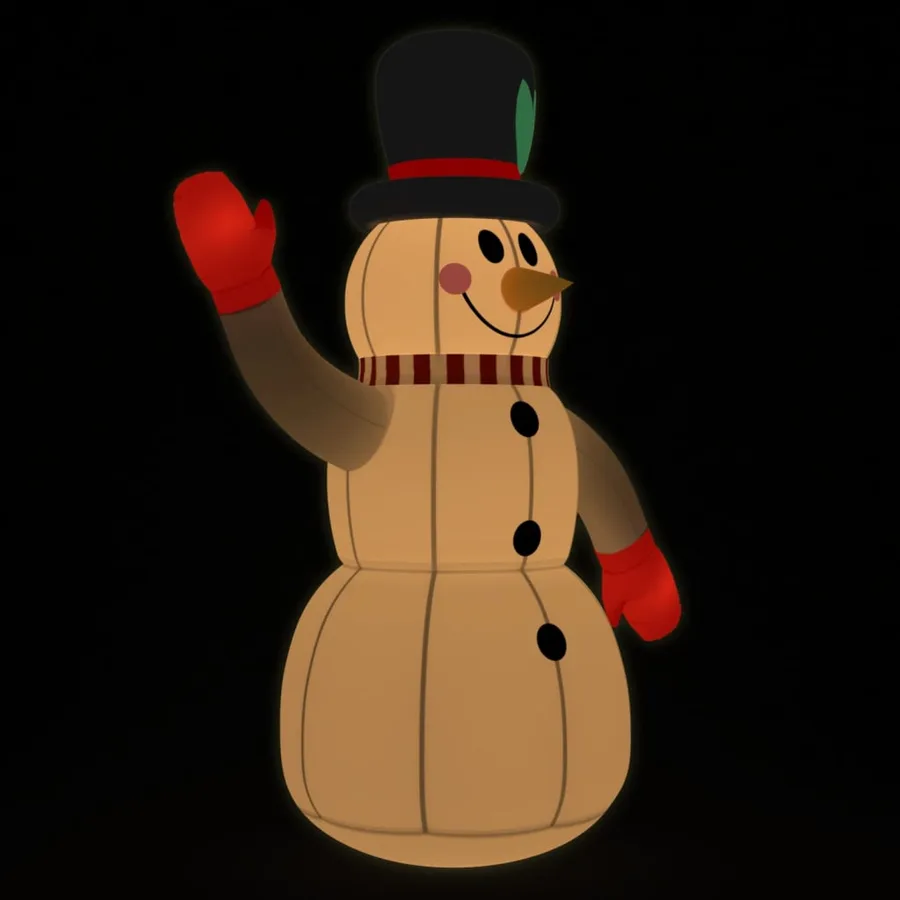 Bonhomme de neige gonflable avec LED 300 cm - 3