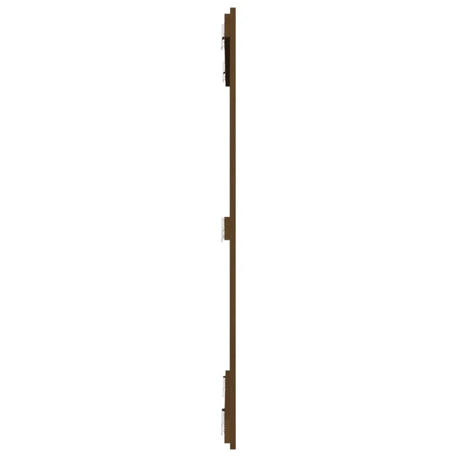 Tête de lit murale Marron miel 95,5x3x110 cm Bois massif de pin - 5
