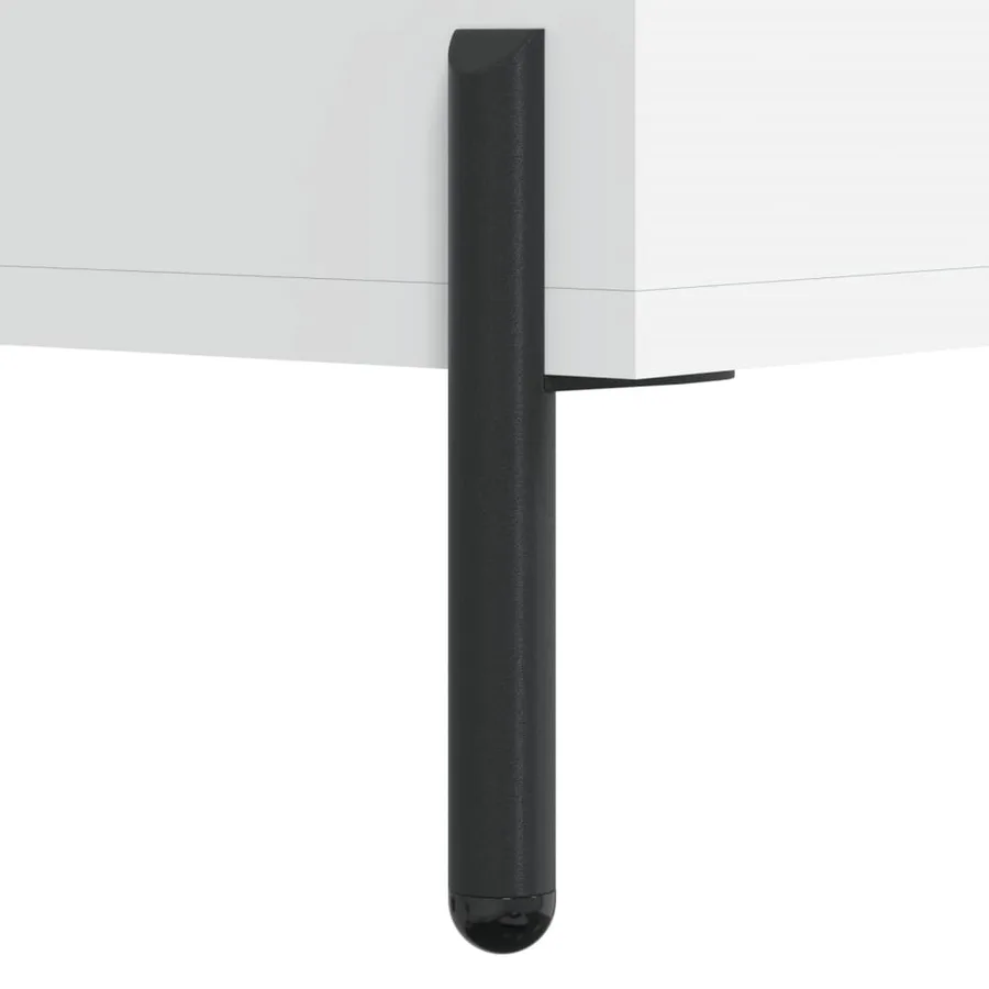 Buffet blanc 34,5x32,5x90 cm bois d'ingénierie - 7