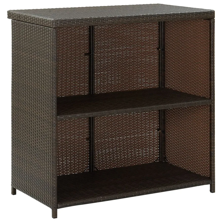 Ensemble de bar 3 pcs Résine tressée Marron - 5