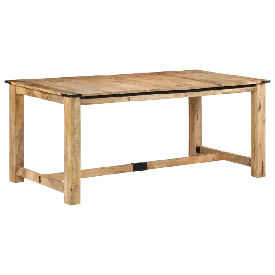 Table à dîner 180x90x75 cm bois de manguier massif - 10
