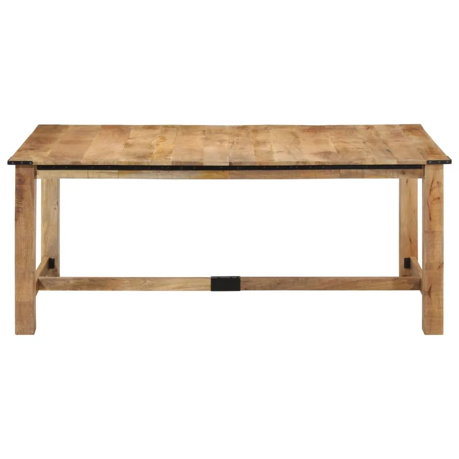 Table à dîner 180x90x75 cm bois de manguier massif - 2