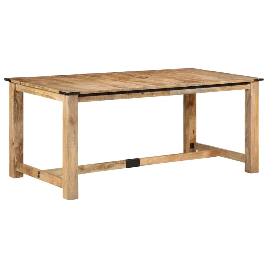 Table à dîner 180x90x75 cm bois de manguier massif - 9