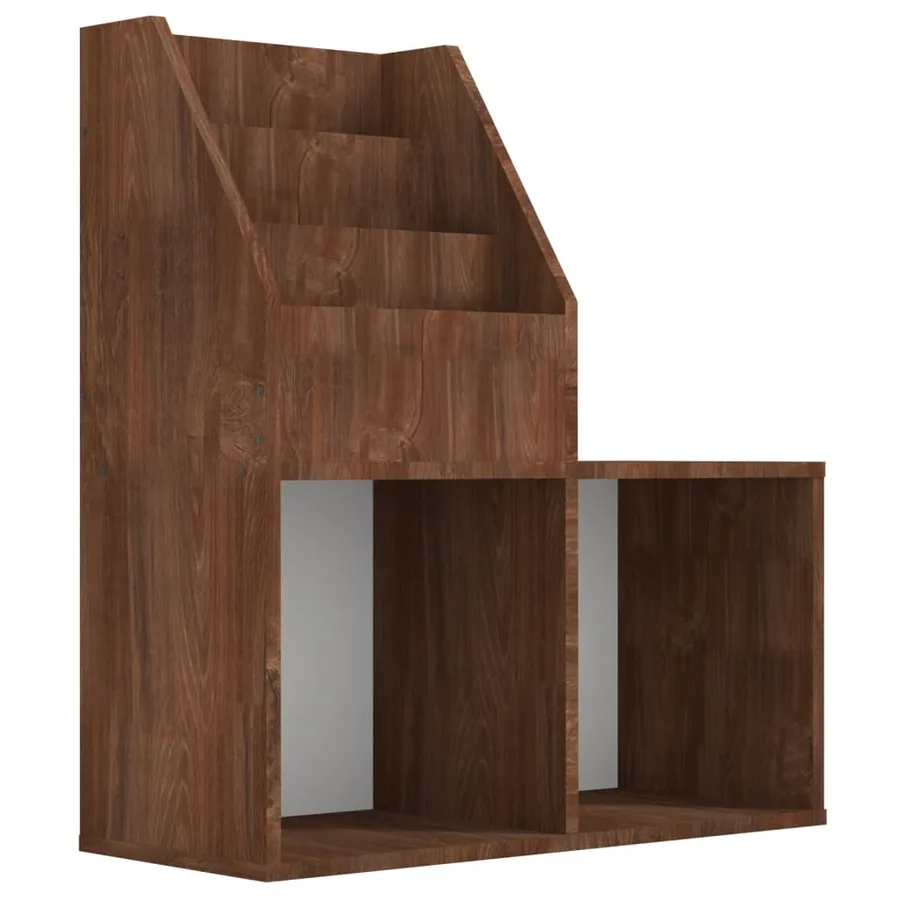 Porte-revue pour enfants Chêne marron 71x30x78,5 cm - 2