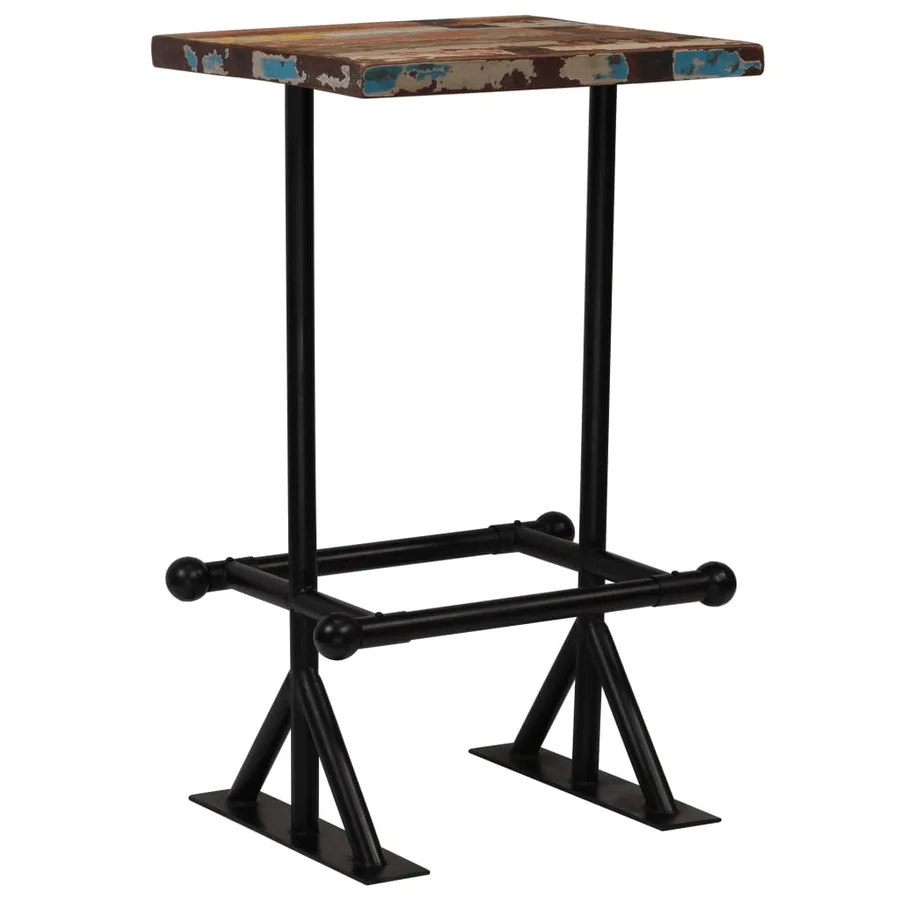 Mobilier de bar 3 pcs Bois de récupération massif Multicolore - 16