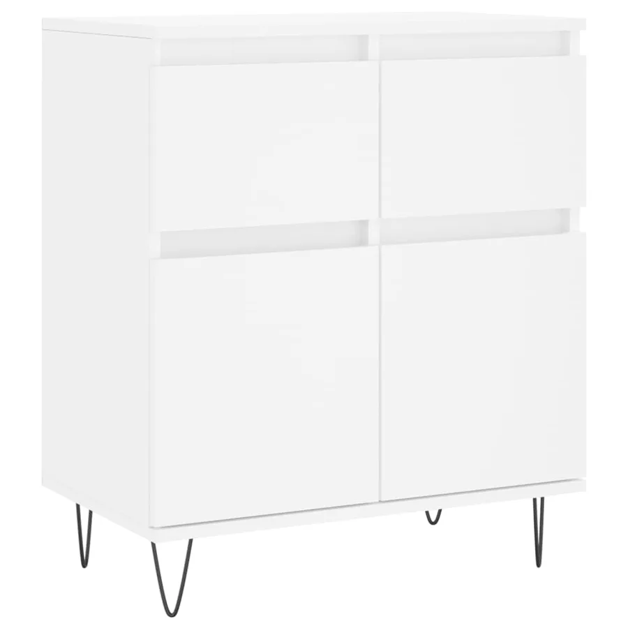 Buffet Blanc 60x35x70 cm Bois d'ingénierie - 2
