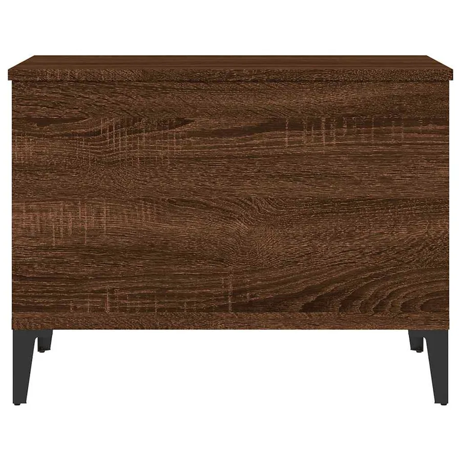 Table basse Chêne marron 60x44,5x45 cm Bois d'ingénierie - 5
