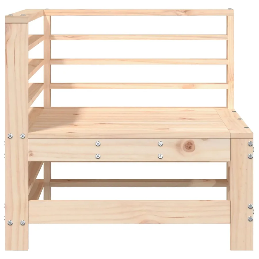 Canapés d'angle de jardin 2 pcs bois de pin massif - 4
