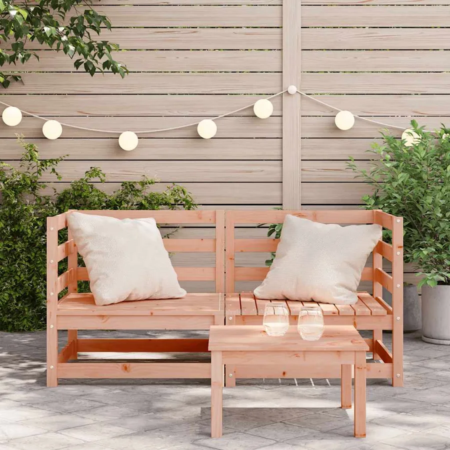 Canapés d'angle de jardin 2 pcs 70x70x67 cm bois massif douglas - 3