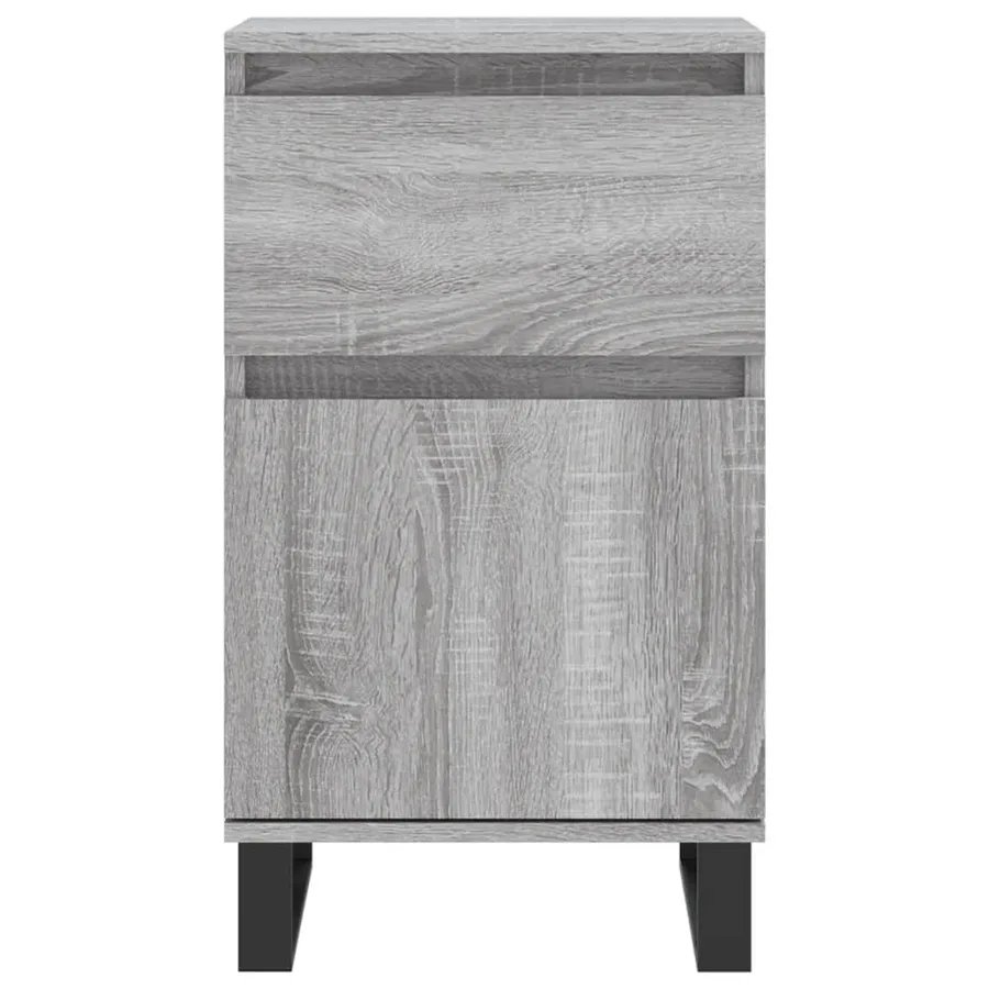 Buffets 2 pcs sonoma gris 40x35x70 cm bois d'ingénierie - 6