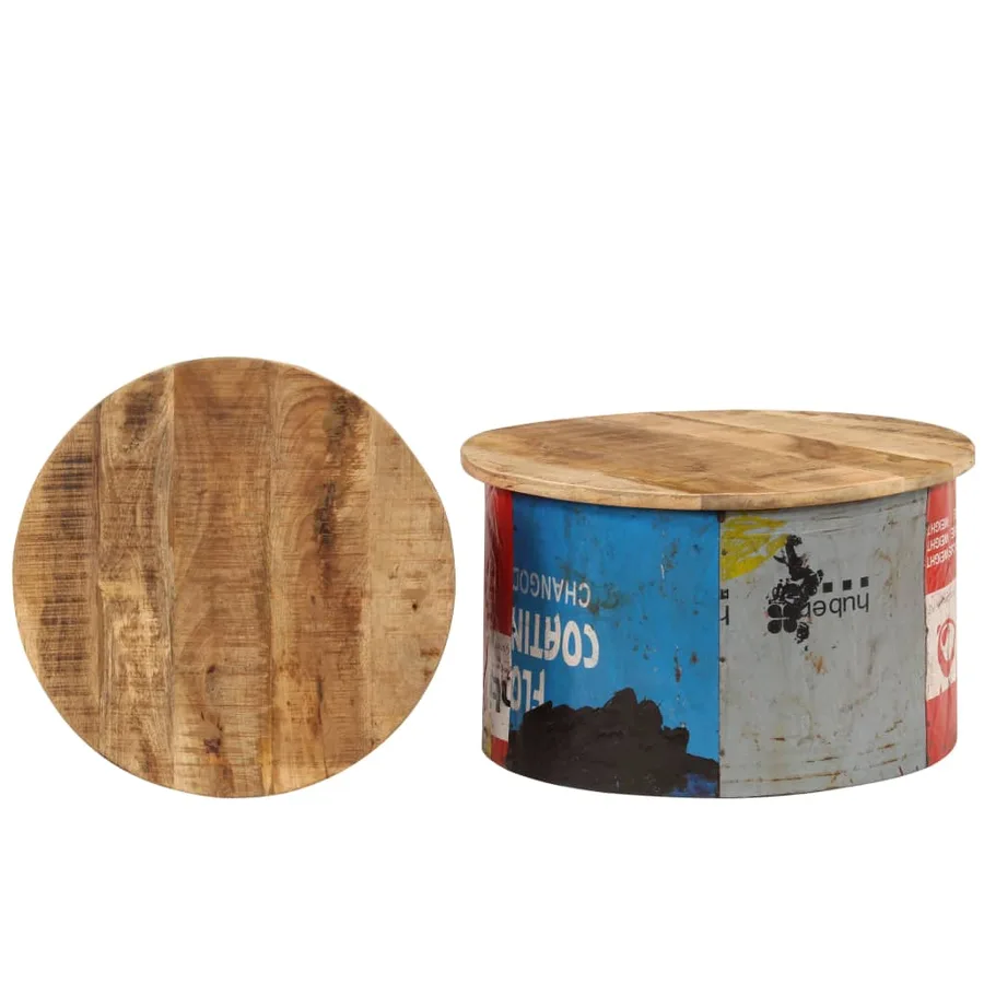 Tables basses 2 pcs Bois solide de manguier - 4