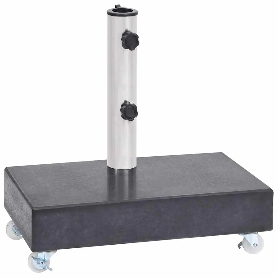 Socle de parasol Noir 45x25x8 cm Granite - 2