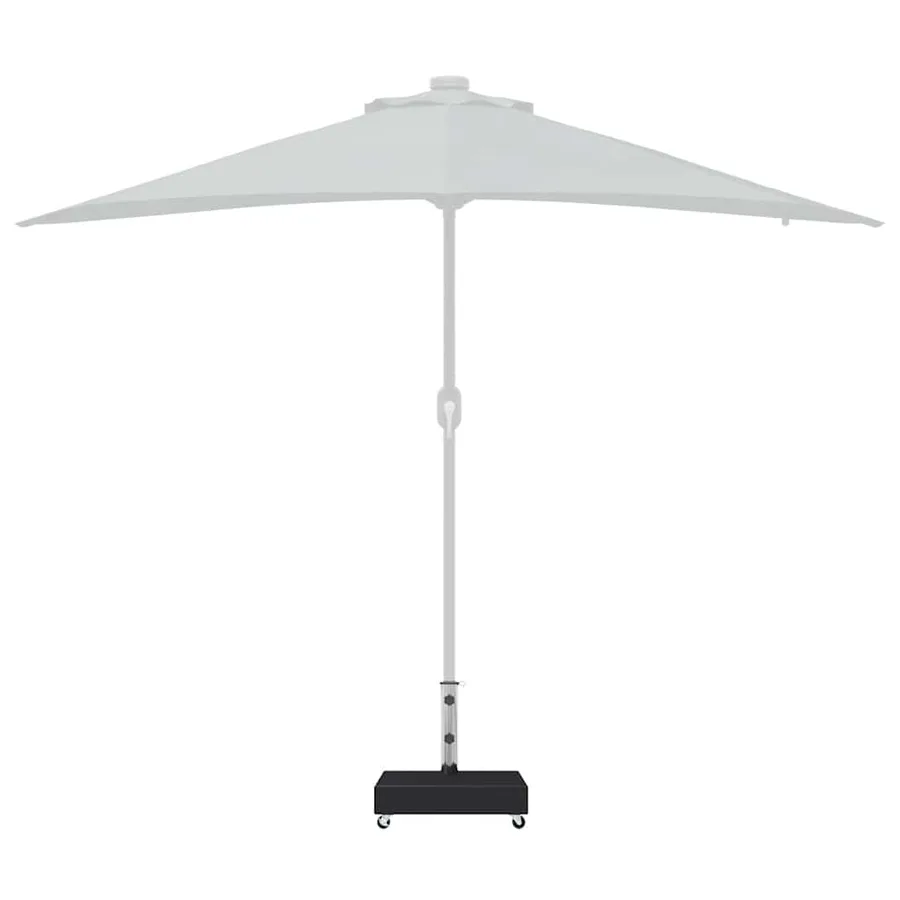 Socle de parasol Noir 45x25x8 cm Granite - 5