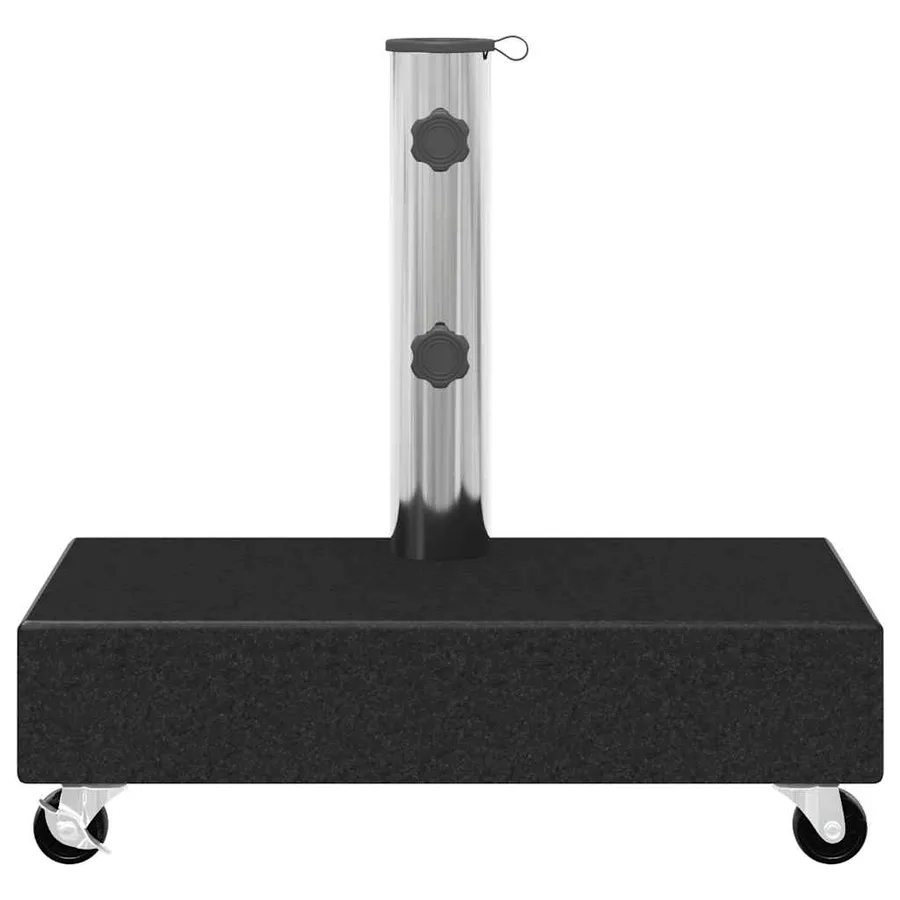 Socle de parasol Noir 45x25x8 cm Granite - 6