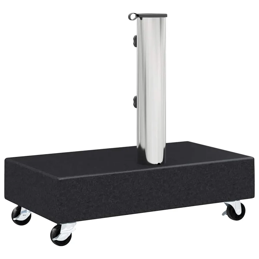 Socle de parasol Noir 45x25x8 cm Granite - 8