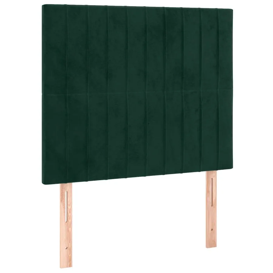 Sommier à lattes de lit avec matelas LED Vert foncé 120x200 cm - 7