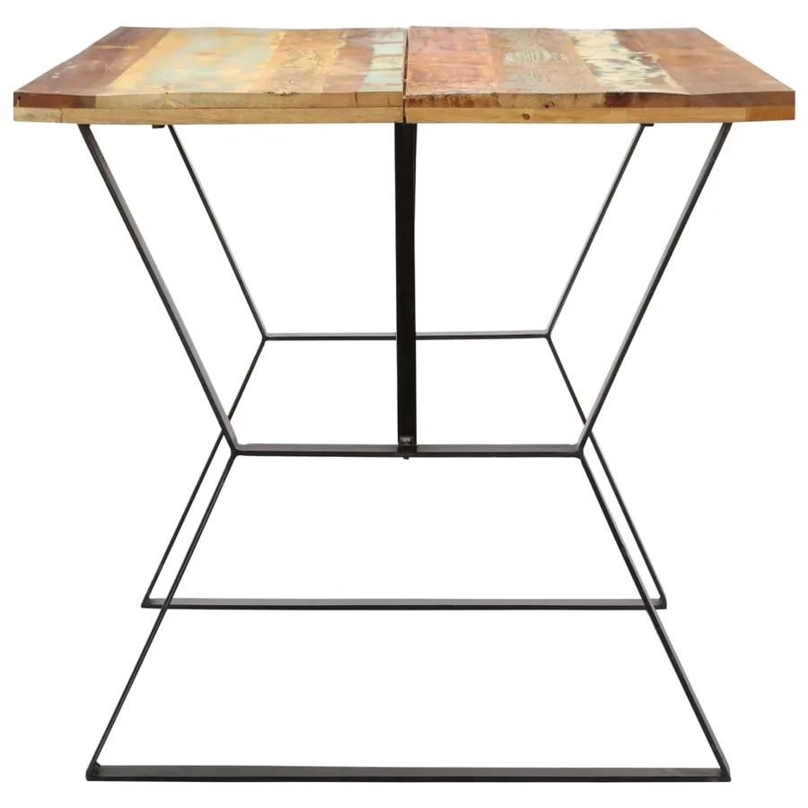 Table à manger 140x80x76 cm Bois de récupération massif - 3