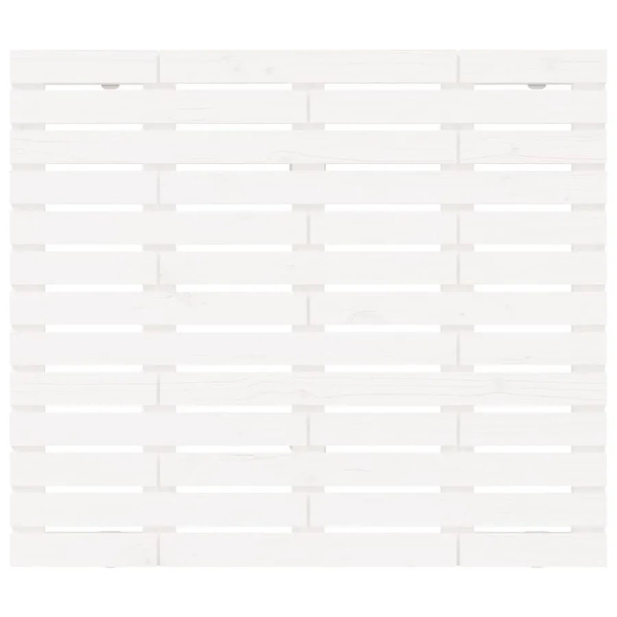 Tête de lit murale Blanc 141x3x91,5 cm Bois massif de pin - 4