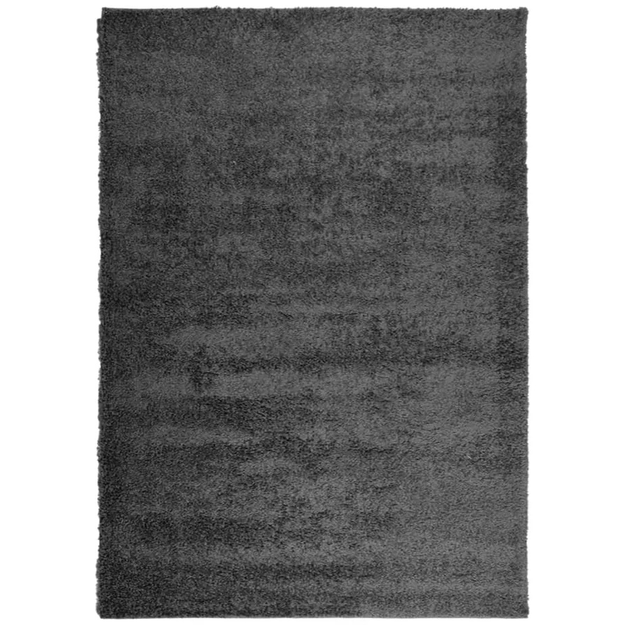 Tapis shaggy PAMPLONA poils longs moderne anthracite 120x170 cm - 2