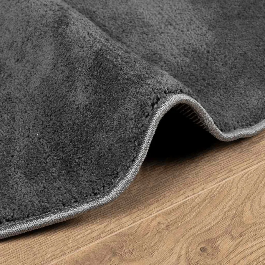 Tapis OVIEDO à poils courts anthracite Ø 200 cm - 6
