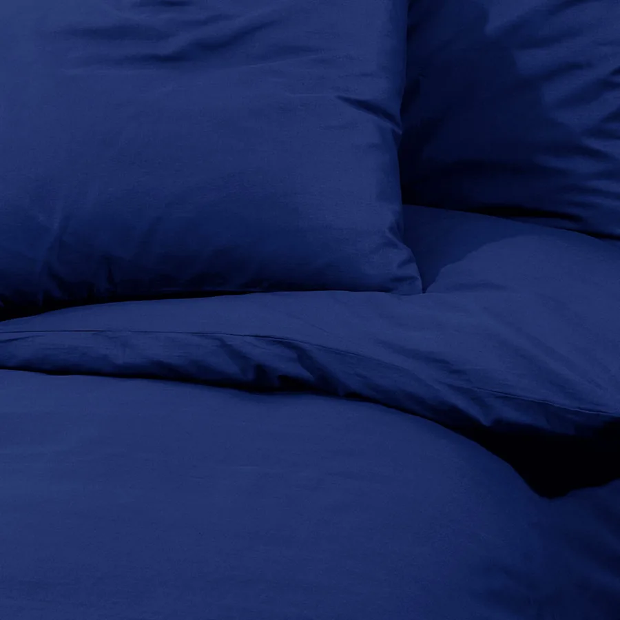 Ensemble de housse de couette Bleu marine 240x220 cm Coton - 7