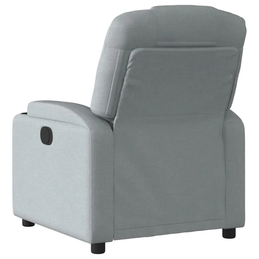 Fauteuil inclinable électrique Gris clair Tissu - 5