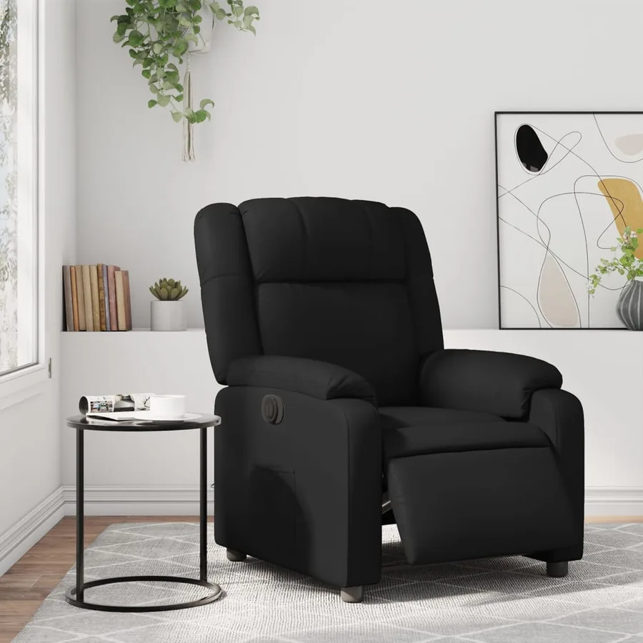 Fauteuil inclinable électrique Noir Similicuir - 16