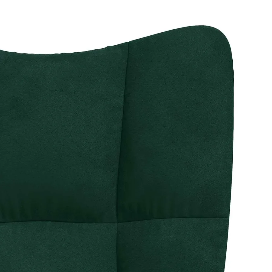 Chaise de relaxation Vert foncé Velours - 7