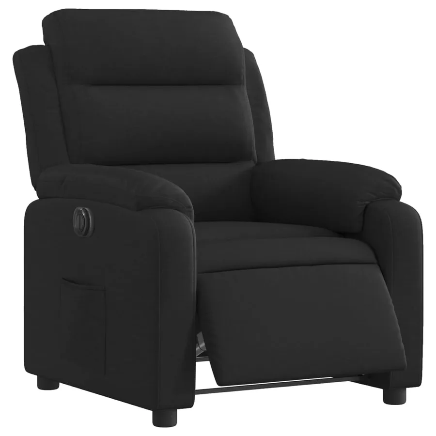Fauteuil inclinable électrique Noir Tissu - 3