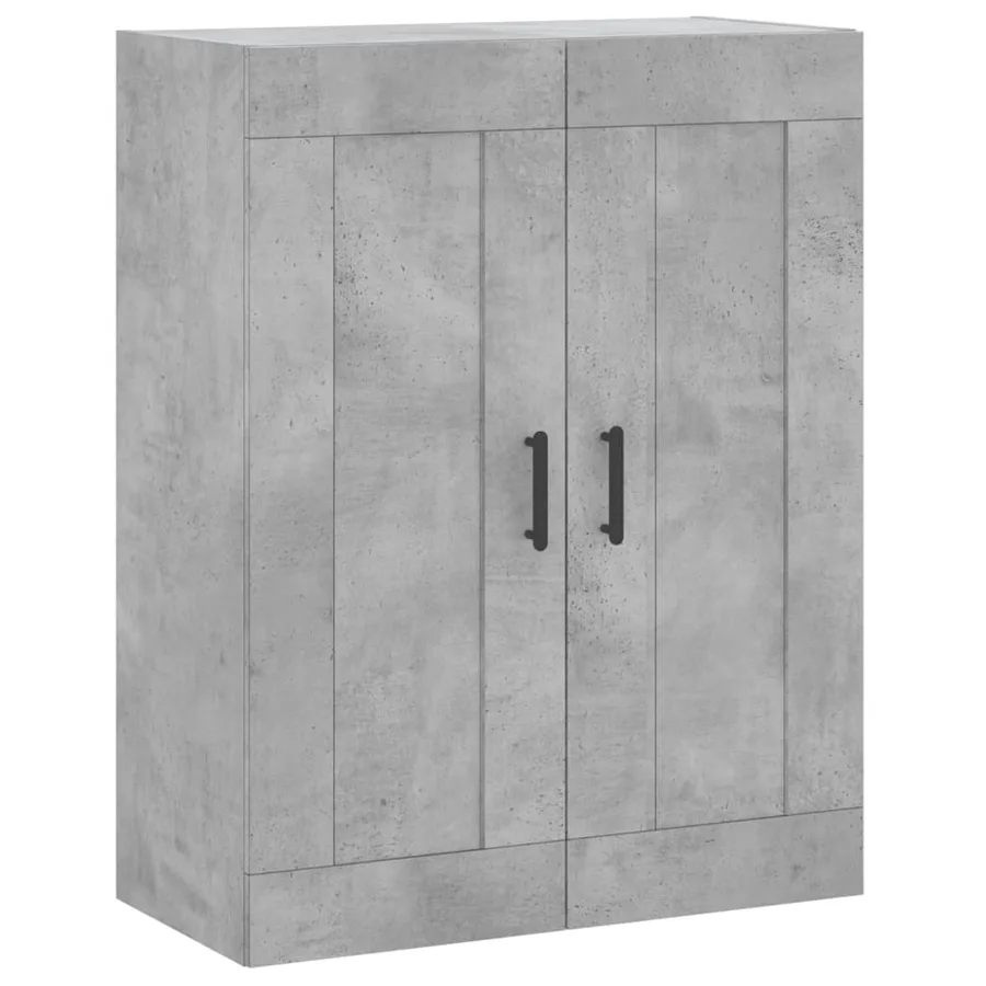 Buffet haut Gris béton 69,5x34x180 cm Bois d'ingénierie - 5