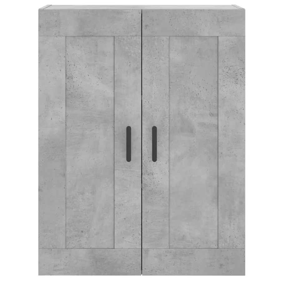 Buffet haut Gris béton 69,5x34x180 cm Bois d'ingénierie - 6