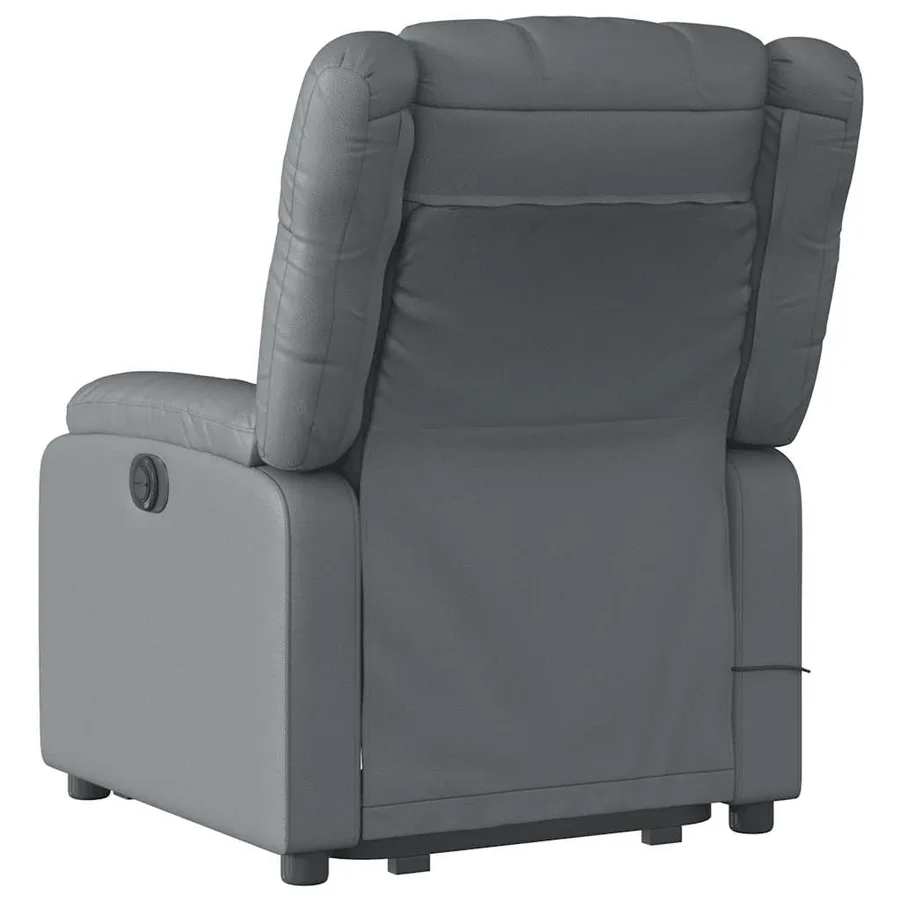 Fauteuil inclinable de massage Gris Similicuir - 5