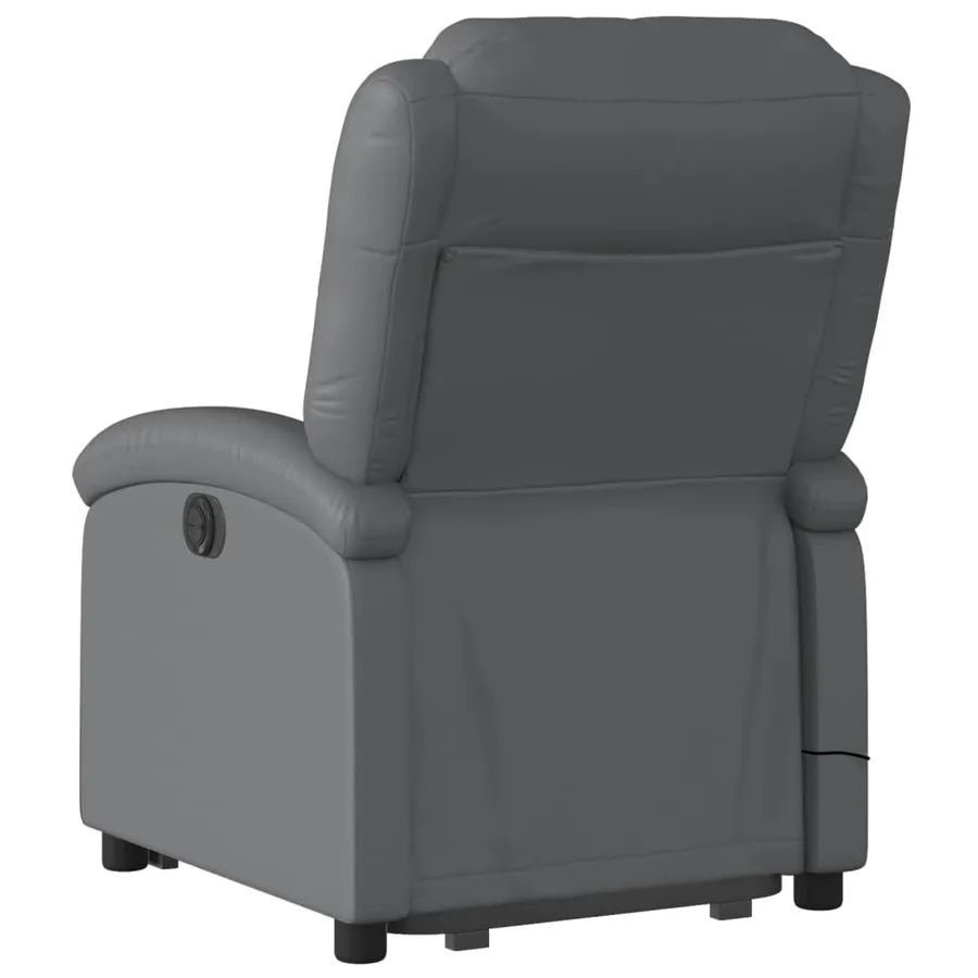 Fauteuil inclinable de massage Gris Similicuir - 5