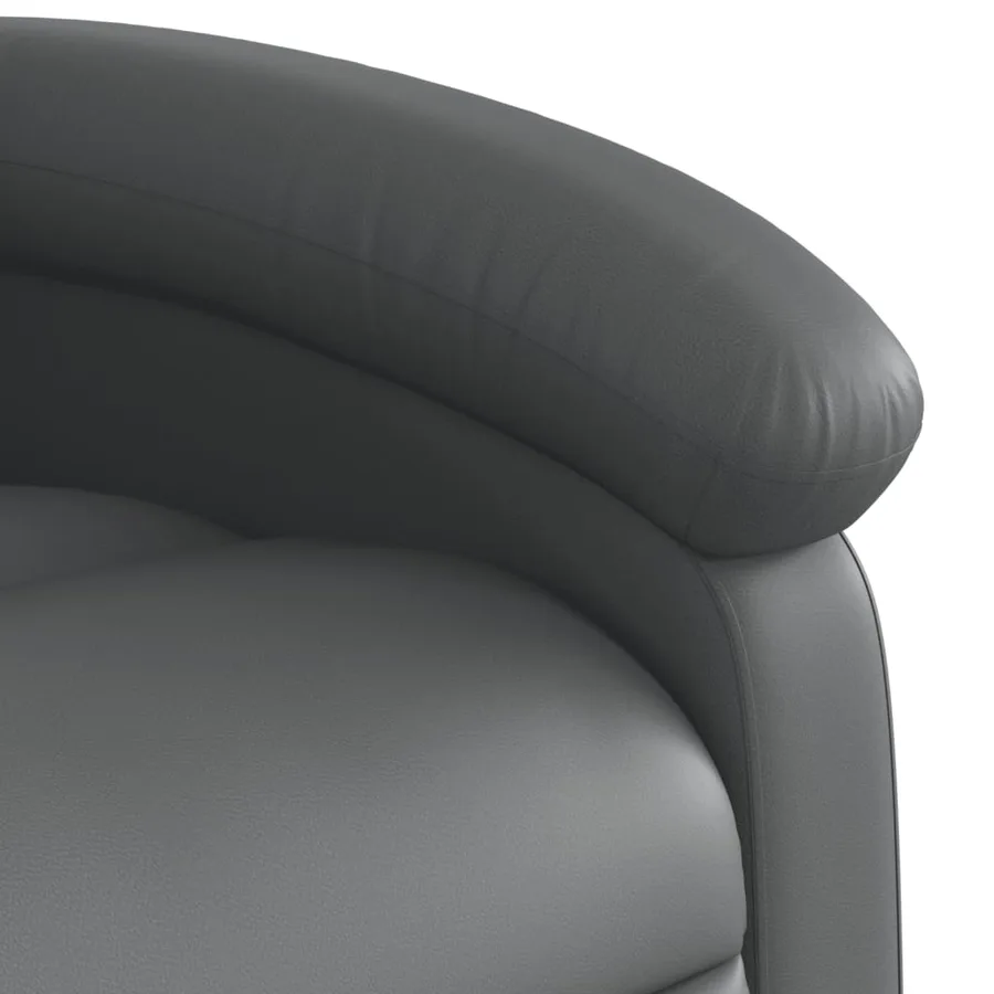 Fauteuil inclinable électrique gris similicuir - 12