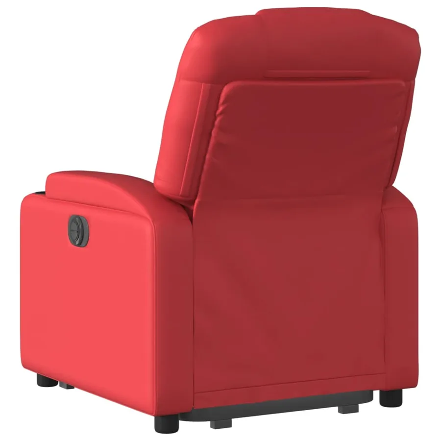 Fauteuil inclinable Rouge Similicuir - 5