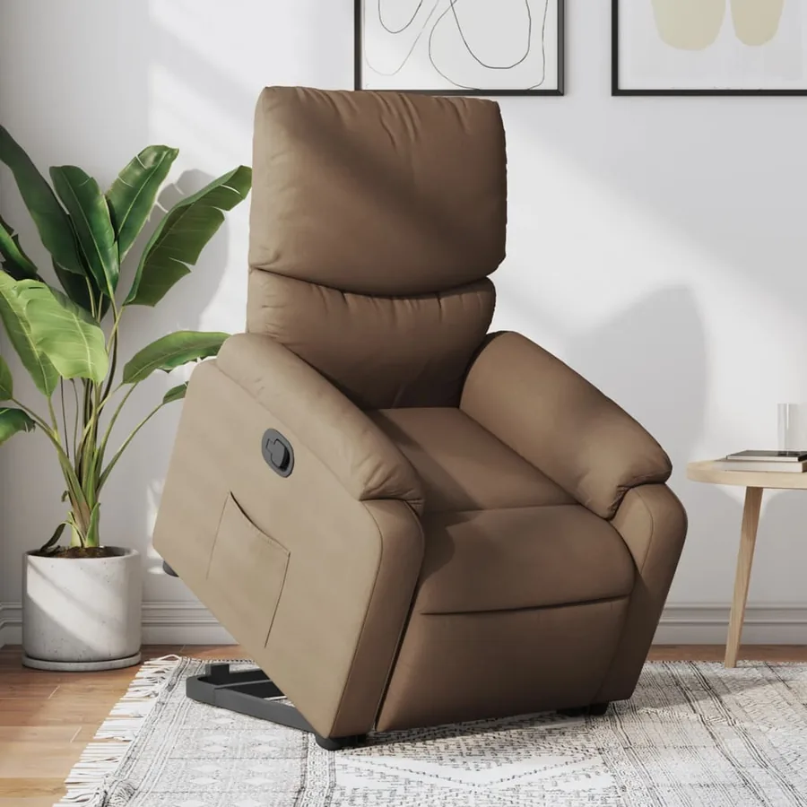 Fauteuil inclinable Marron Tissu