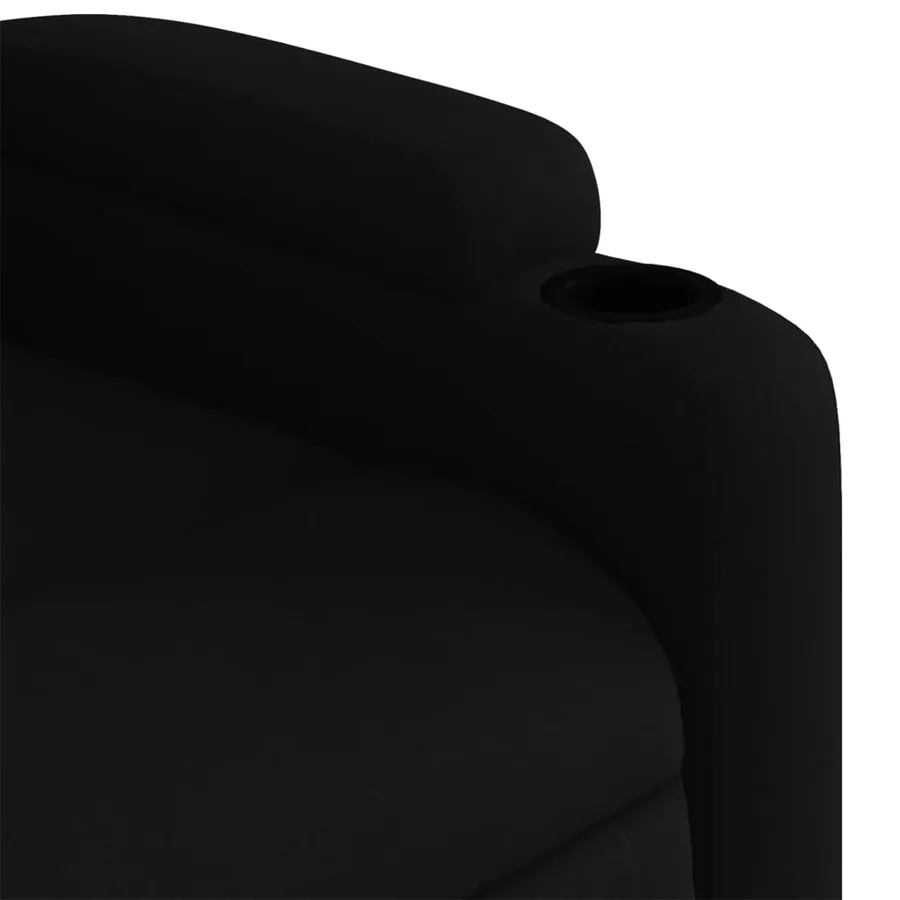 Fauteuil inclinable noir tissu - 11